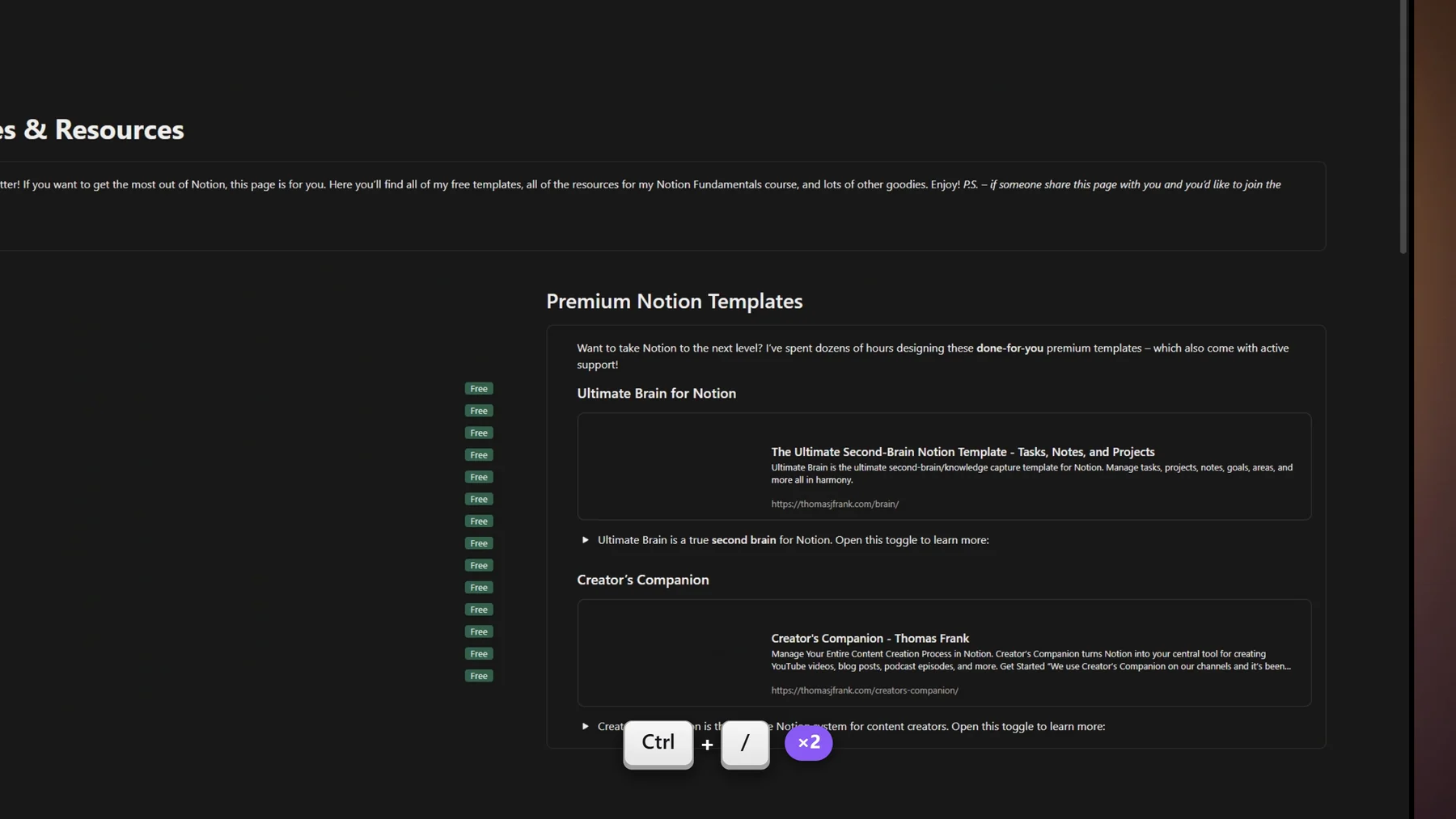 Screenlark export of the Notion recording